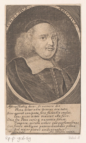 Portret van Willem de Groot, Nicolaus Häublin, 1681 - 1685 Canvas Print