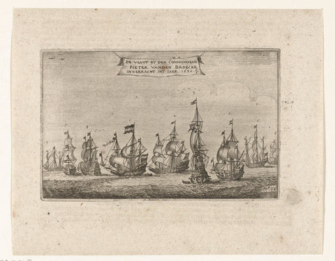 Return of the fleet under the command of Pieter van den Broeck, 1630, Adriaen Matham, 1646 Canvas Print