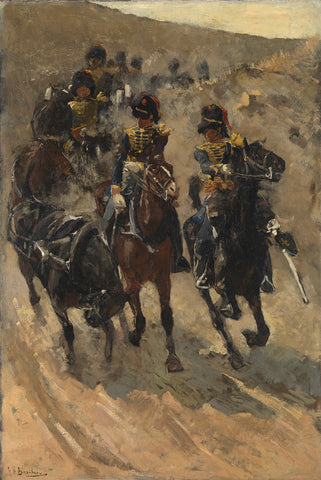 The Yellow Riders, George Hendrik Breitner, 1885 - 1886 Canvas Print