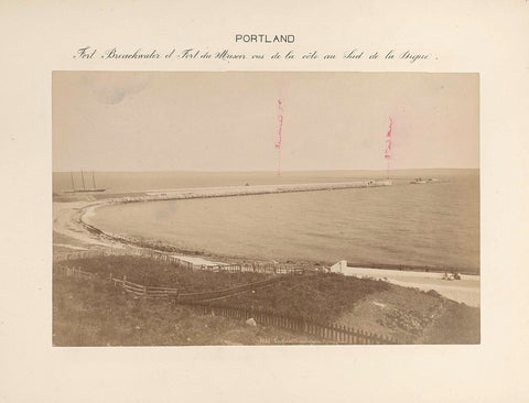 View of Breakwater, Portland, Poulton, 1891 Canvas Print