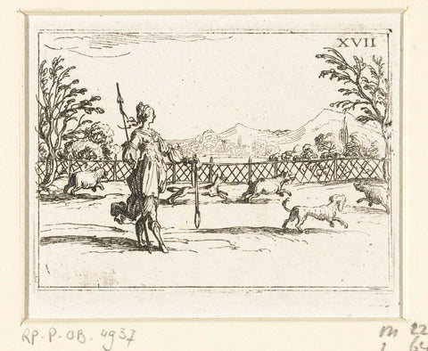 Jaagster, Jacques Callot, 1646 Canvas Print