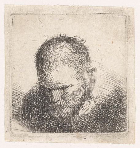 Man with beard, Jan Lievens (possibly), 1620 - 1700 Canvas Print