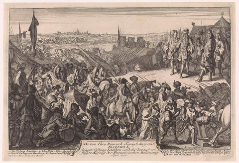 Intake of Landau, 1702, Caspar Luyken, 1702 Canvas Print