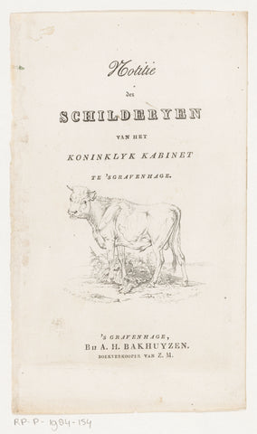 Bull, Frederik Lodewijk Huygens, 1835 Canvas Print