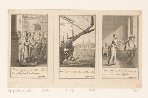 Three performances from Maier's Histoire des Croïsades, Daniel Nikolaus Chodowiecki, 1781 Canvas Print