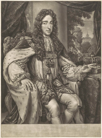 Portrait of William III, Prince of Orange, Jan Verkolje, 1688- 1693 Canvas Print