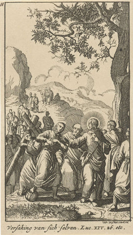 Christ and his followers, anonymous, 1720 Canvas Print