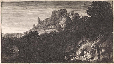 Dawn, Jan van de Velde (II), 1603 - 1652 Canvas Print