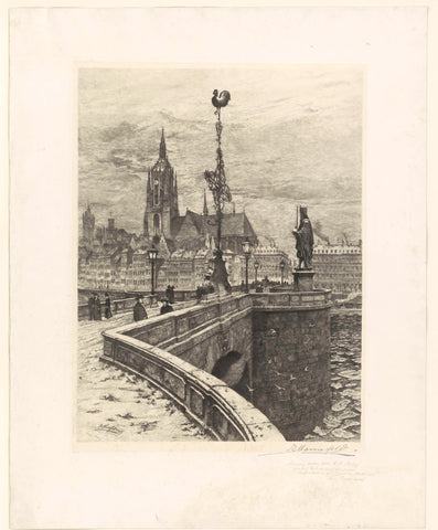 View of Frankfurt am Main, autumn 1903, Bernhard Mannfeld Canvas Print