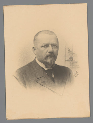 Portrait of Lucas Jonker, Koene & Büttinghausen (possibly), 1890 - 1920 Canvas Print