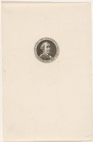 Portrait of George Hendrik de Wilde, Abraham Jacobsz. Hulk, 1787 Canvas Print