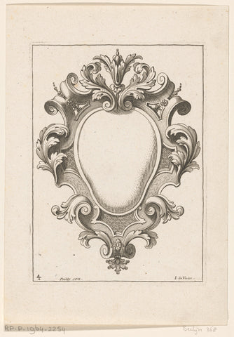 Cartouche, Jean Duvivier, 1712 Canvas Print