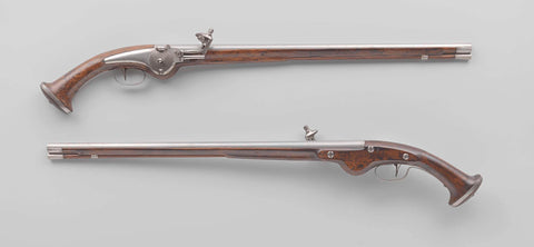 Pair of wheellock pistols, anonymous, c. 1650 Canvas Print