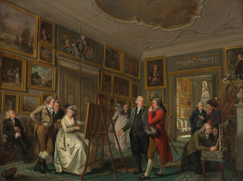  The Art Gallery of Jan Gildemeester Jansz, Adriaan de Lelie, 1794 - 1795 Canvas Print