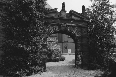 Gate in garden, 1990 Canvas Print