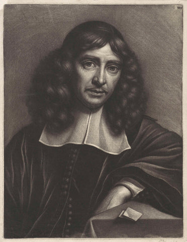 Portrait of the physician Philip Fountain, Wallerant Vaillant, 1658 - 1677 Canvas Print