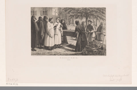 Funeral 1504, David van der Kellen (1827-1895), 1859 - 1864 Canvas Print