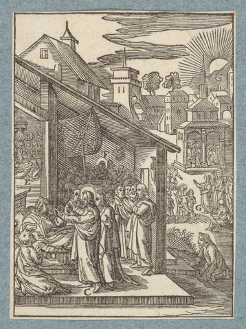 Healing of Peter's mother-in-law, Christopher of Shechem (II), 1629 Canvas Print