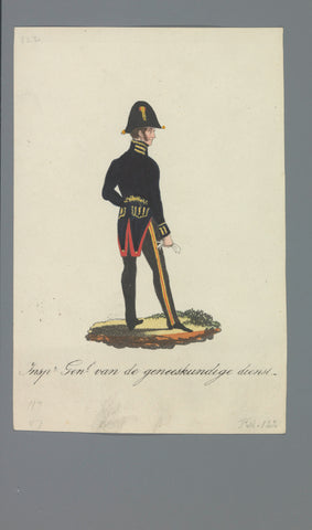 Insp.r Gen.l van de geneeskundige dienst, Albertus Verhoesen (attributed to), 1835 - 1850 Canvas Print