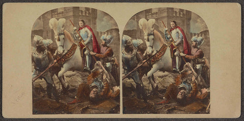 Joan of Arc taken Prisoner, James Elliott, c. 1858 Canvas Print