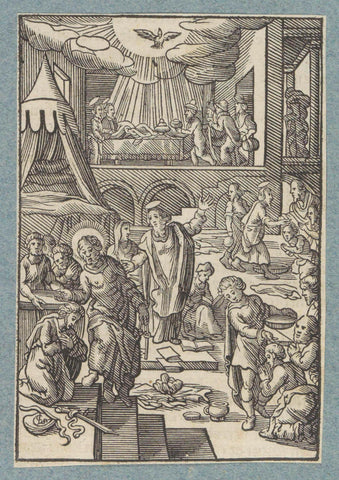 Apostles baptize new believers in Jerusalem, Christopher of Shechem (II), in or after 1629 - in or before 1646 Canvas Print