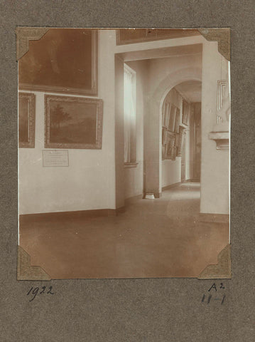 Connecting hall between rooms 364 and 362 in the Drucker extension in 1922, 1922 Canvas Print