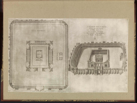 Castrum Praetorium te Rome, Ambrogio Brambilla, 1553 Canvas Print