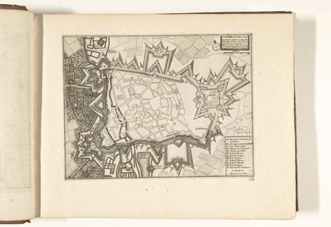 Map of Cambrai, 1726, anonymous, 1726 Canvas Print