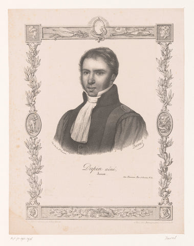 Portrait of André Dupin, Duval, 1826 Canvas Print