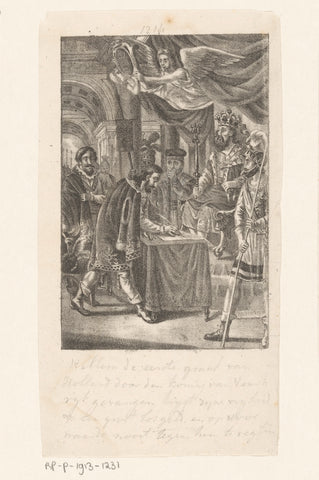 Release of William I of Holland, anonymous, 1809 - 1899 Canvas Print