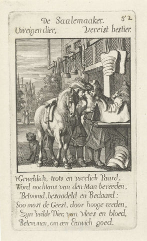 Saddler, Caspar Luyken, 1694 Canvas Print