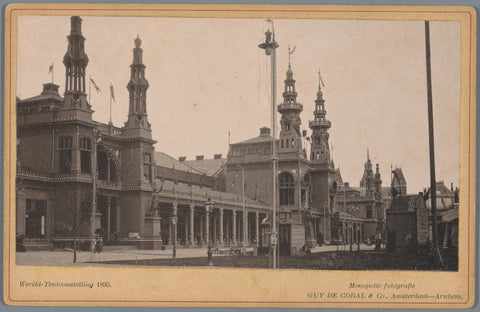 Gezicht op de Wereldtentoonstelling van 1895 in Amsterdam, Guy de Coral & Co., 1895 Canvas Print