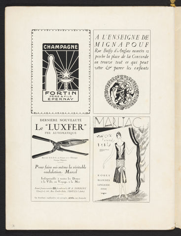 Art - Goût - Beauté, Feuillets de l' élégance féminine, February 1926, No. 66, 6th Year, p. 32, anonymous, 1926 Canvas Print