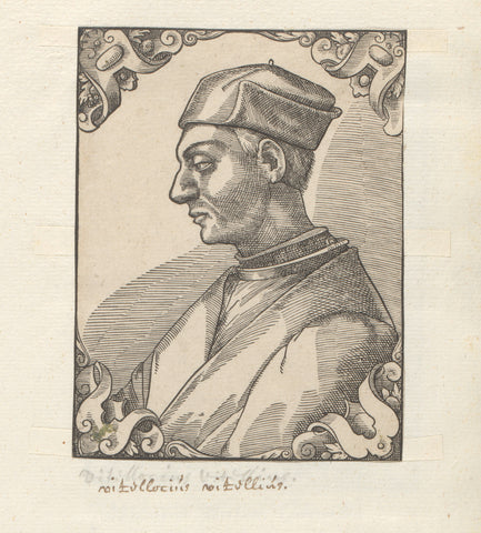 Portrait of Vitellocius Vitellius, anonymous, 1549 - 1575 Canvas Print