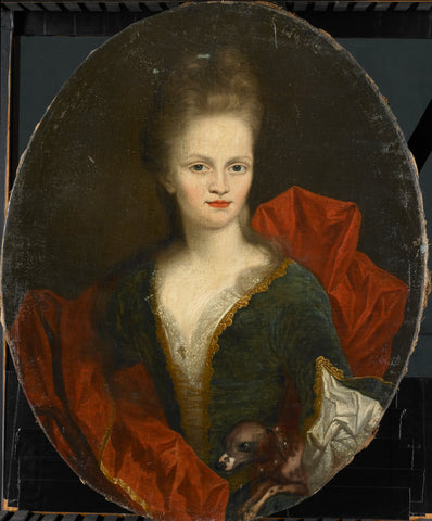 Anna Margaretha van Petcum (1676-1745), Wife of Johan Arnold Zoutman, Johan van Diest, 1690-1720 Canvas Print