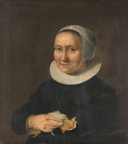 Portrait of a Woman, Herman Meynderts Doncker, 1650 Canvas Print