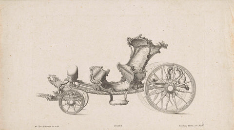 Open carriage, unknown, 1731 - 1775 Canvas Print