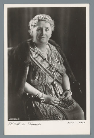 H.M. de koningin 1898-1948, Jacob Merkelbach, 1948 Canvas Print