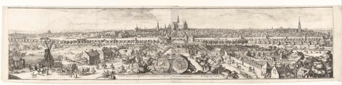 View of Haarlem (profile), Romeyn de Hooghe, 1688 - 1689 Canvas Print