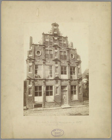 Façade of a house in Zutphen, Joh. Evers, c. 1875 - c. 1900 Canvas Print