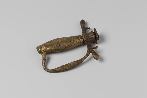 Knuckle guard of a sword from the wreck of the Dutch East Indiaman Hollandia, anonymous, 1700 - in or before 1743 Canvas Print