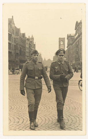 Two Wehrmacht soldiers, Photo Atelier, 1941 Canvas Print