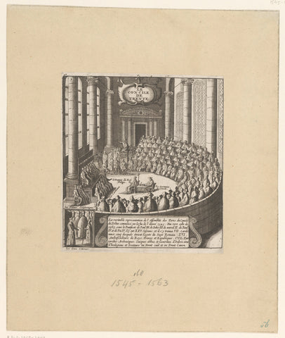 Council of Trent, 1545-1563, anonymous, 1650 - 1799 Canvas Print