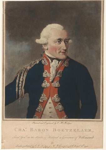 Portrait of Carel Baron van Boetzelaer, Charles Howard Hodges, 1794 Canvas Print