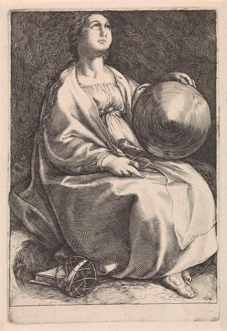 Urania, anonymous, 1592 - 1667 Canvas Print