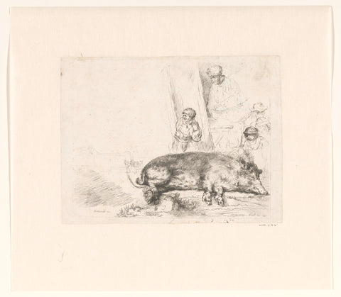 The hog, Francesco Novelli, 1777 - 1836 Canvas Print