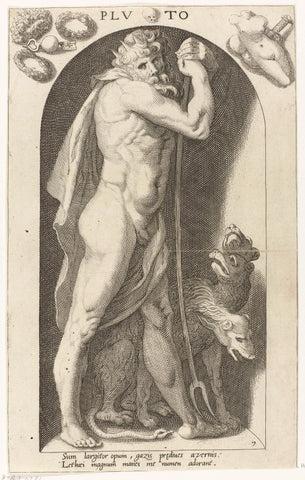 Pluto, Nicholas Braeu, 1598 Canvas Print