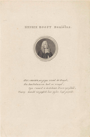 Portret van Hendrik Hooft Danielsz., Jacobus Wijsman, 1794 Canvas Print