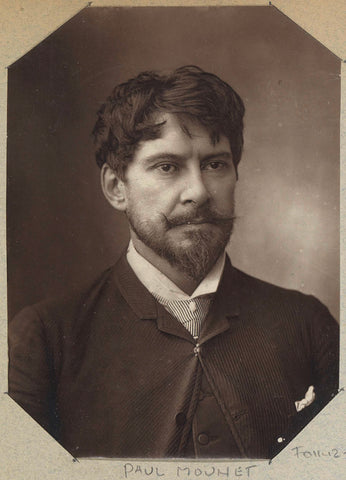 Portrait of Paul Mounet, French actor, anonymous, c. 1880 - c. 1900 Canvas Print
