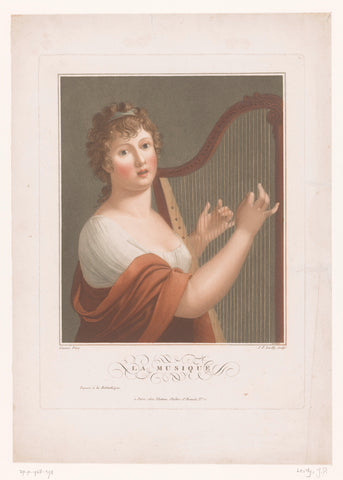 Music, Jacques Philippe Levilly, c. 1806 Canvas Print